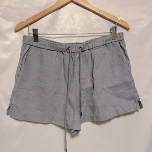 James Perse Gray High Waist Shorts in “Breeze”